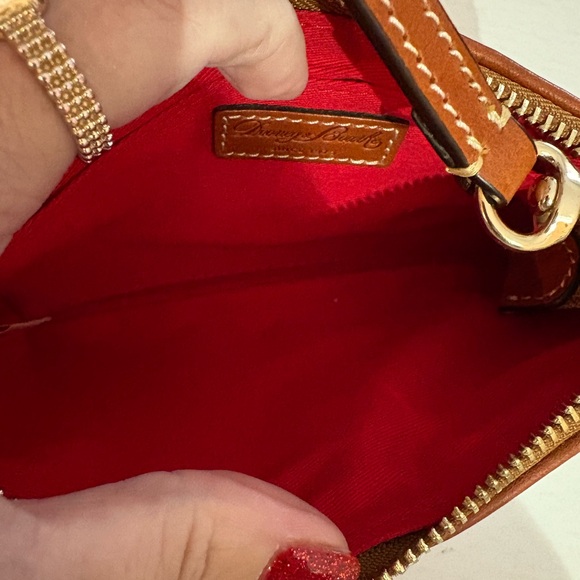 Dooney & Bourke Navy and Brown Wristlet EUC - Picture 11 of 13